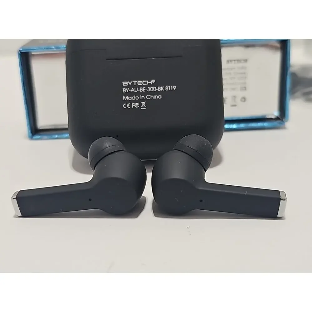 Bytech True Wireless Earbuds with Charging Case - Black *OPEN BOX NEW*